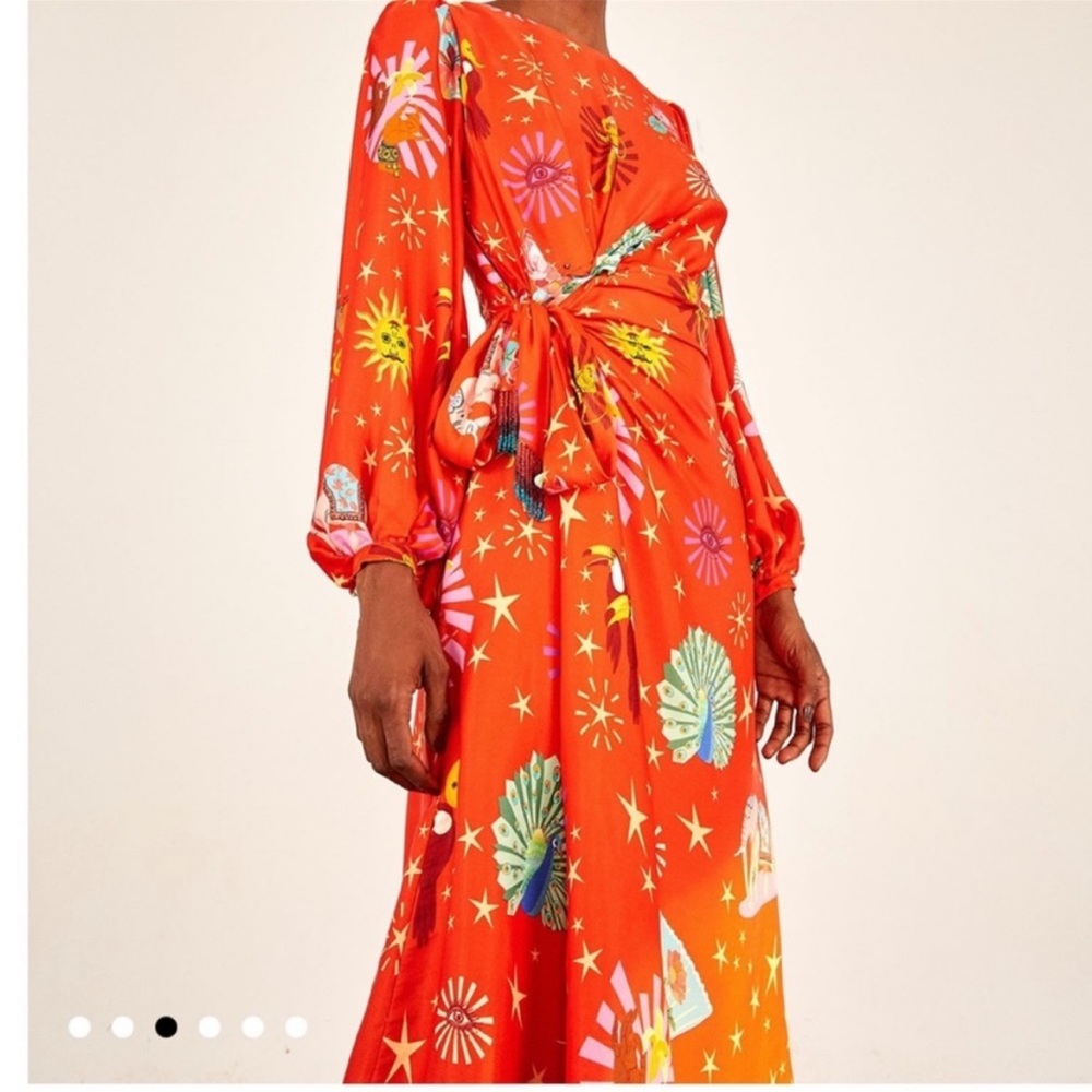 Farm rio bright midi dress
